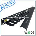 AUCAS 19inch Aço 12 portas retrátil 1u gerenciamento de cabos mesa de conferência gerenciamento de cabos para classificar patch cord